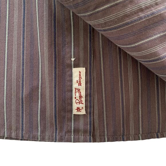 Original Penguin Men’s Striped Long Sleeve Button Down Shirt Size Large - Picture 7 of 9